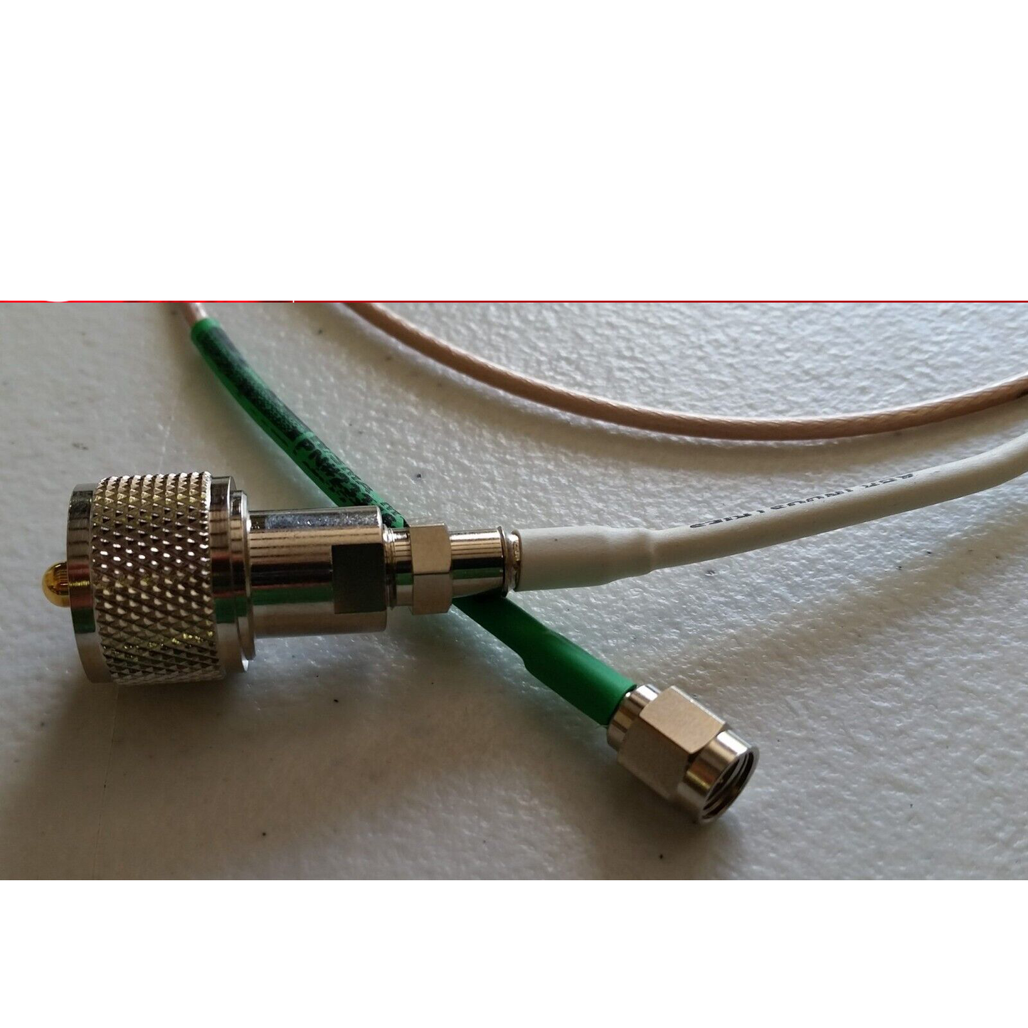 Coax Cable Assembly RG-316 3 ft with SMA Male to UHF Female (SO-239) Connectors