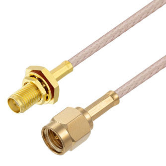 Coax Cable Assembly RG-316 8.5 inch (20cm) With SMA Male to SMA Female Connectors