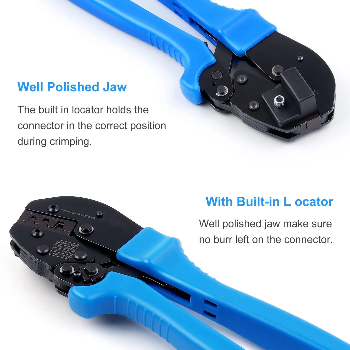 Powerpole Crimper, Crimp Tool for 15, 30, and 45 Amp Anderson Connectors