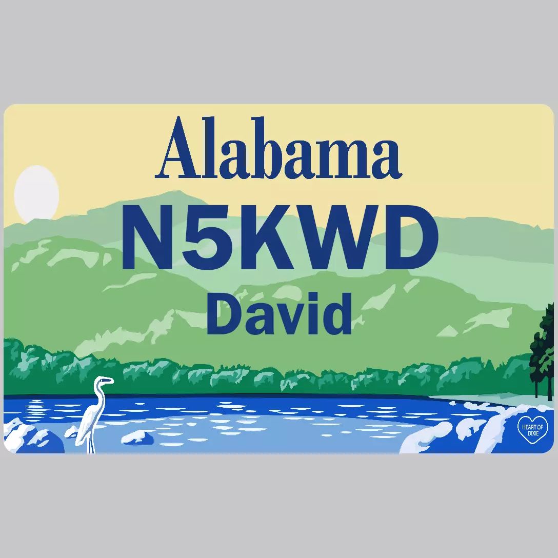 Customized State Name Badge, Alabama