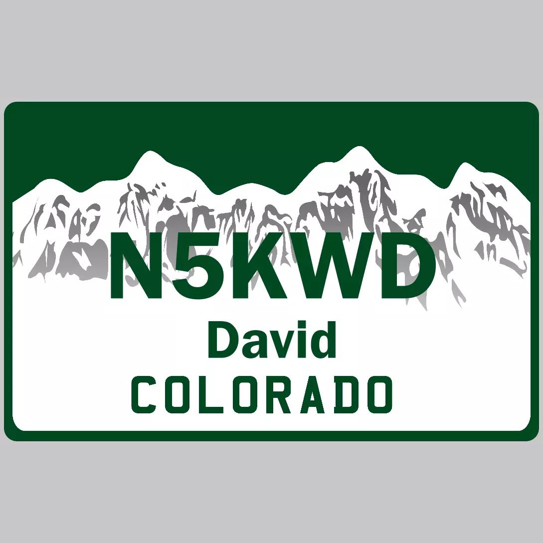 Customized State Name Badge, Colorado