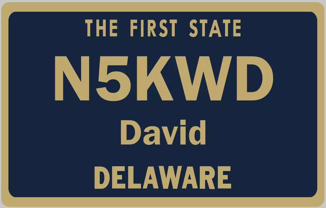 Customized State Name Badge, Delaware