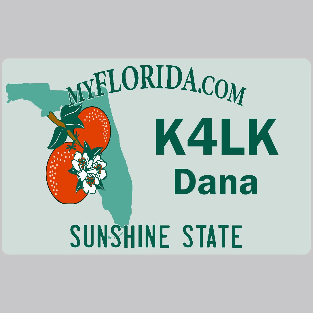 Customized State Name Badge, Florida