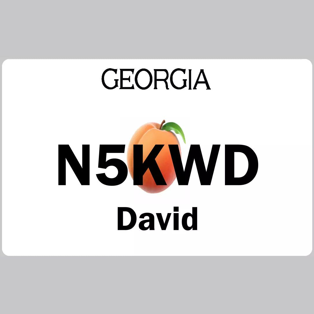 Customized State Name Badge, Georgia