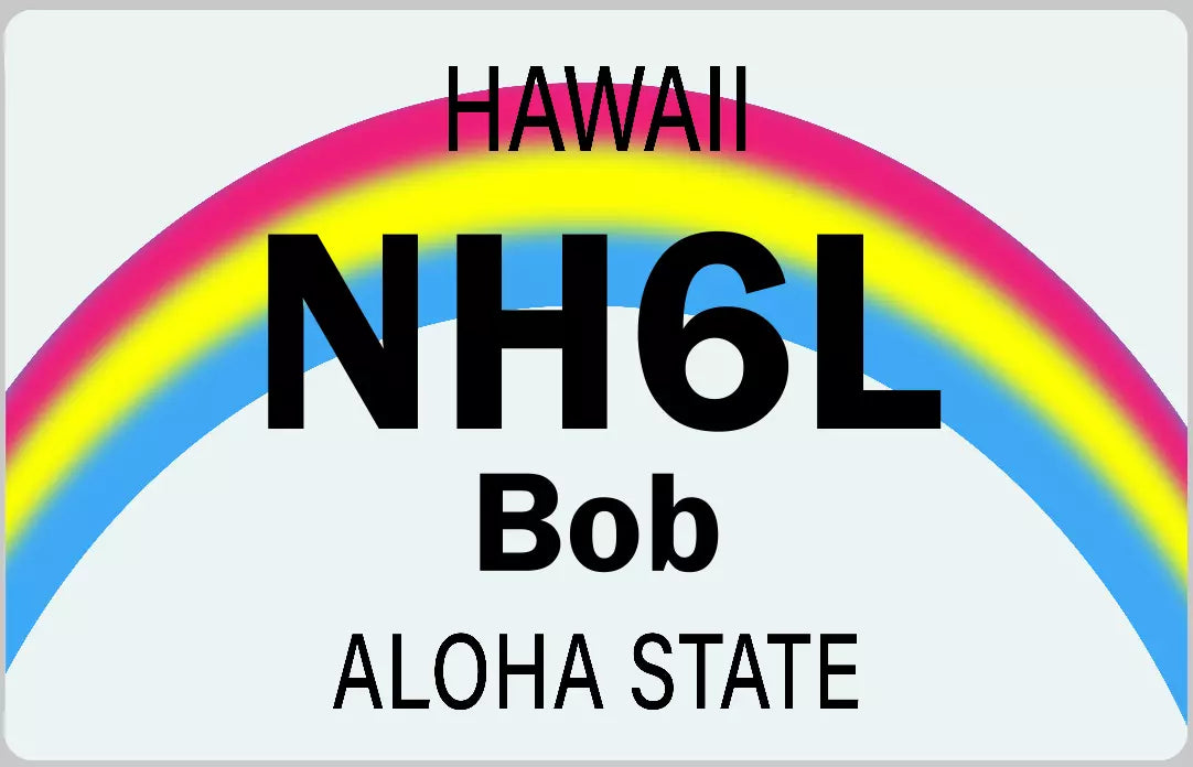 Customized State Name Badge, Hawaii