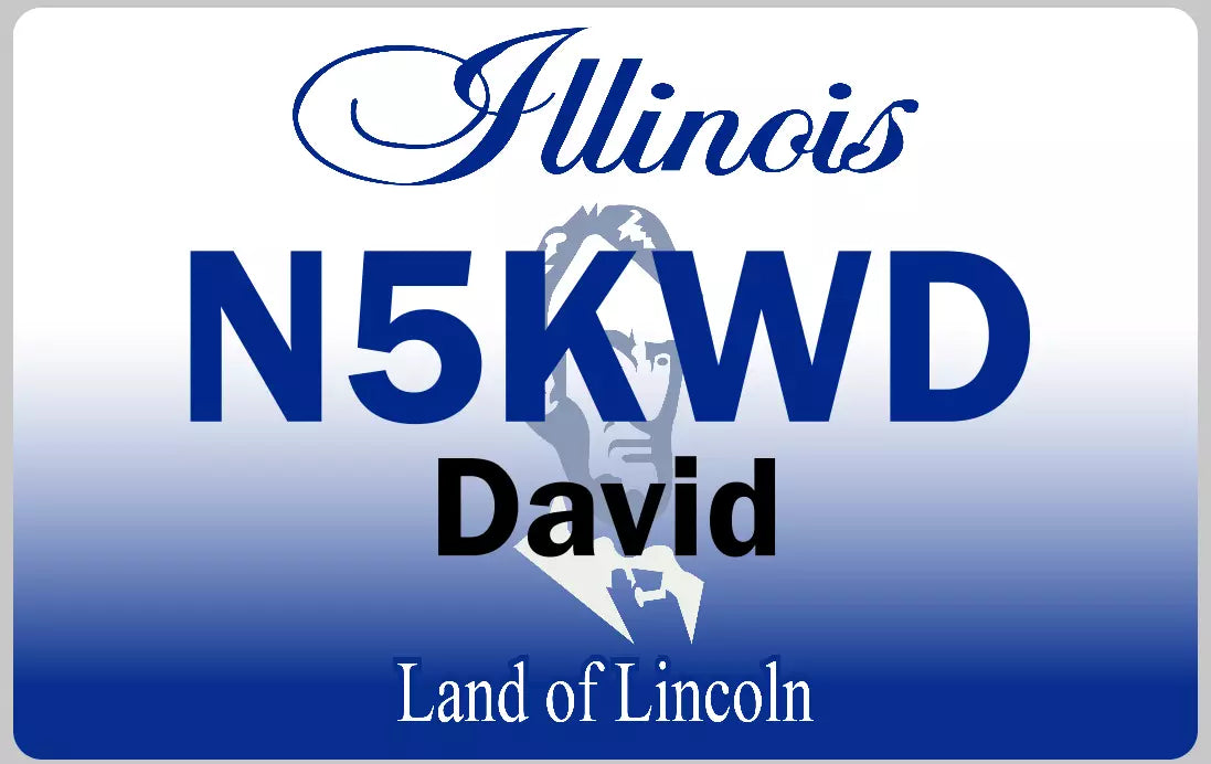 Customized State Name Badge, Illinois