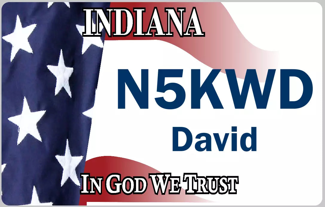 Customized State Name Badge, Indiana