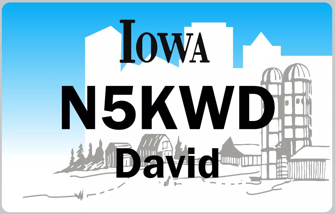 Customized State Name Badge, Iowa
