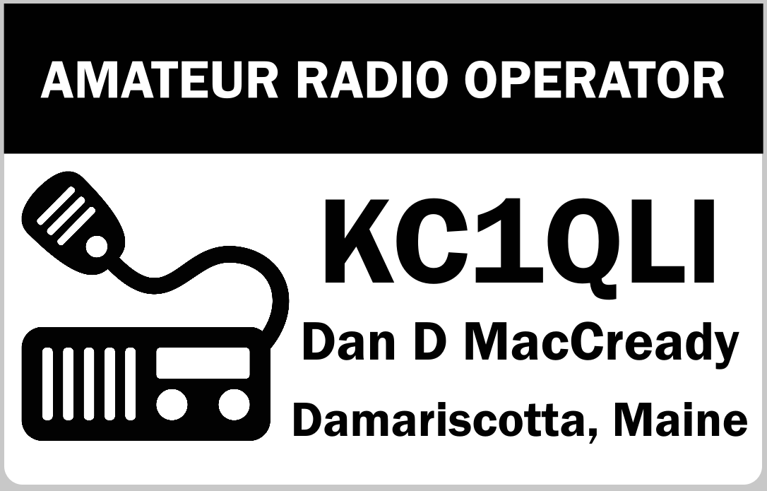 Customized Name Badge, Ham Radio