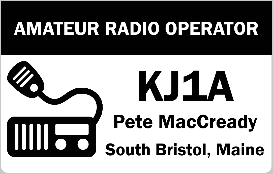Customized Name Badge, Ham Radio