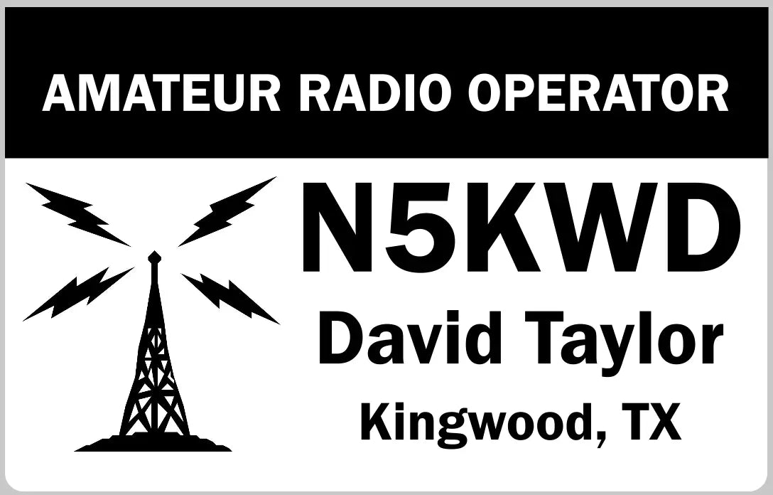 Customized Name Badge, Transmitting Tower