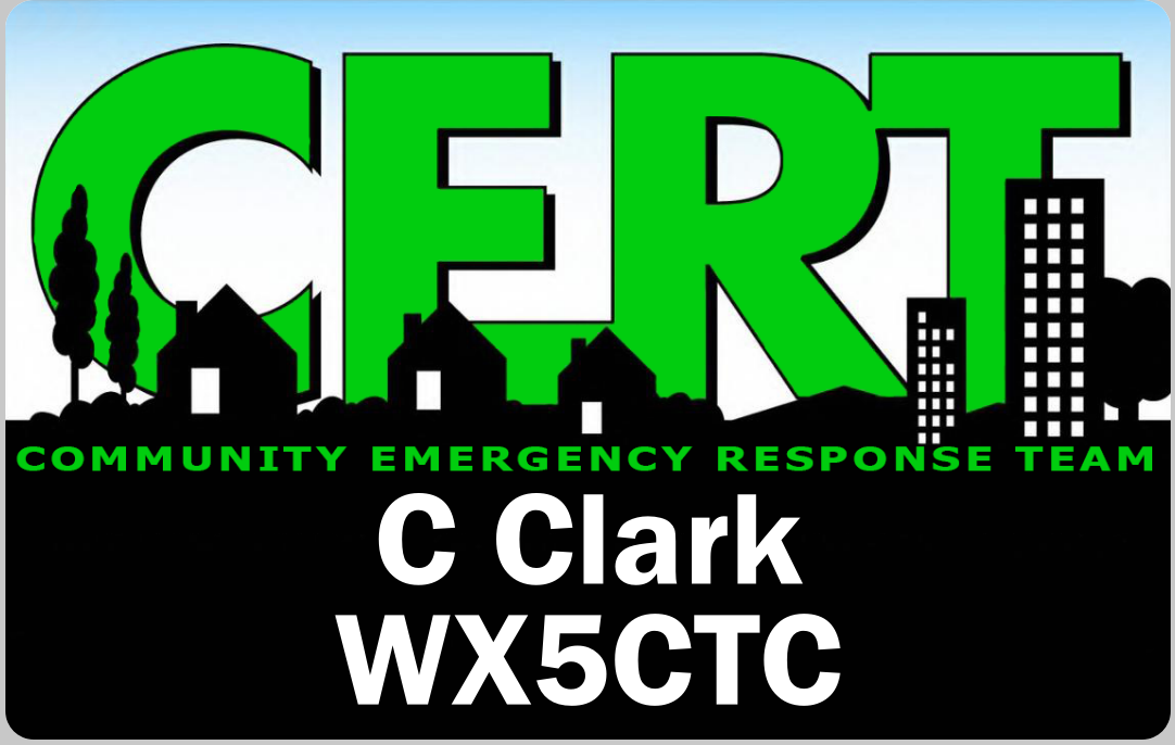 Customized Name Badge, Community Emergency Response Team