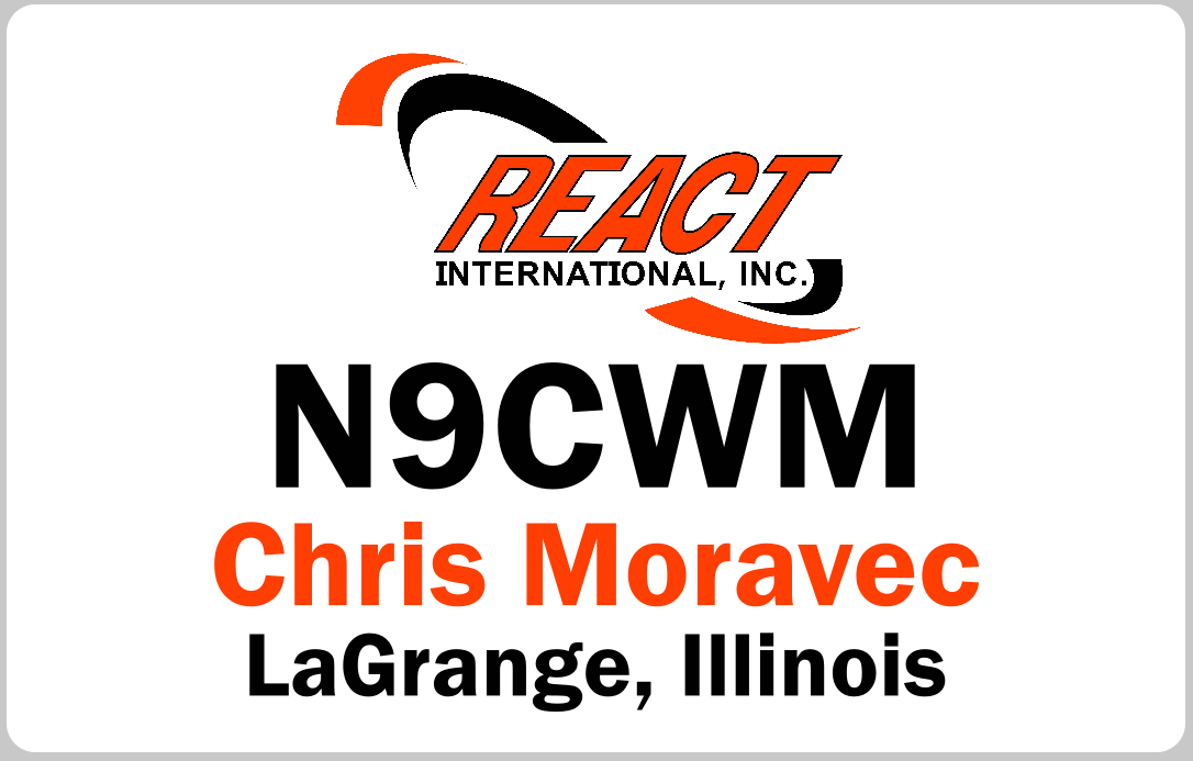 Customized Name Badge, REACT International