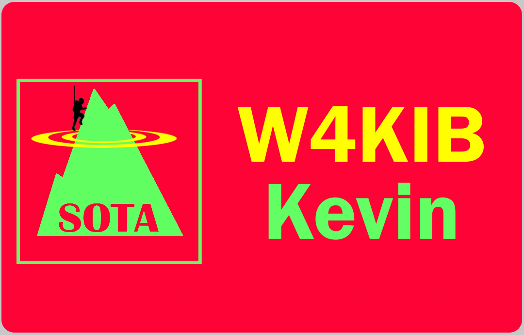 Customized Name Badge, Summits on the Air, Red