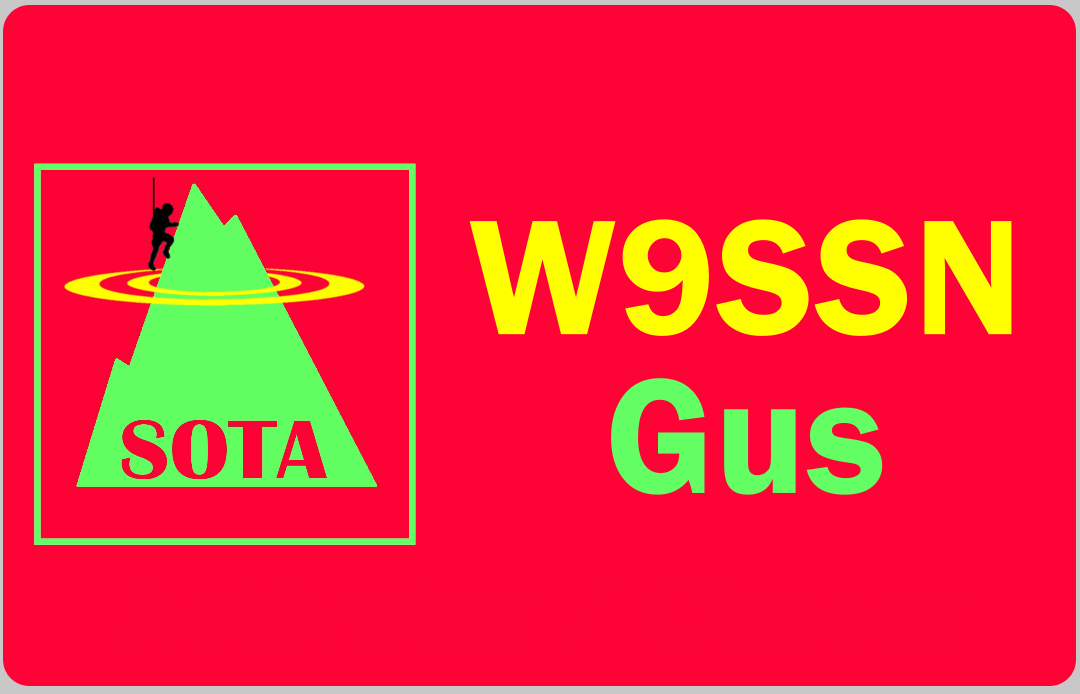 Customized Name Badge, Summits on the Air, Red