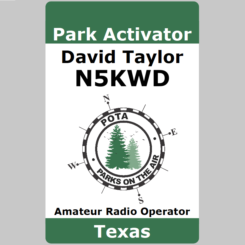 Customized Name Badge, Parks on the Air, Parks Activator