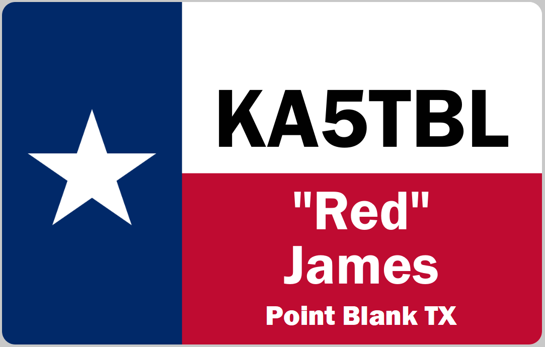 Customized Name Badge, Texas Flag
