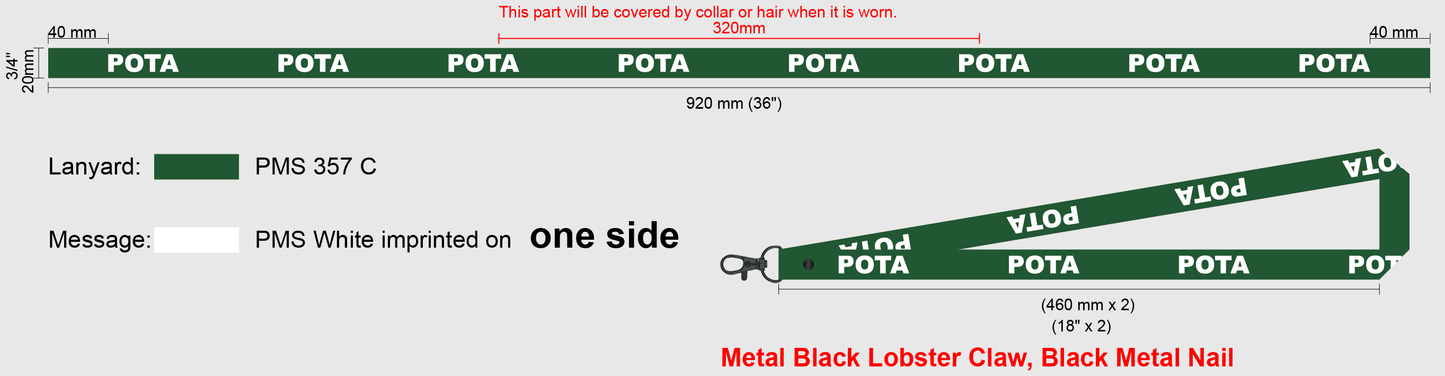 Parks on the Air Premium Woven Lanyard