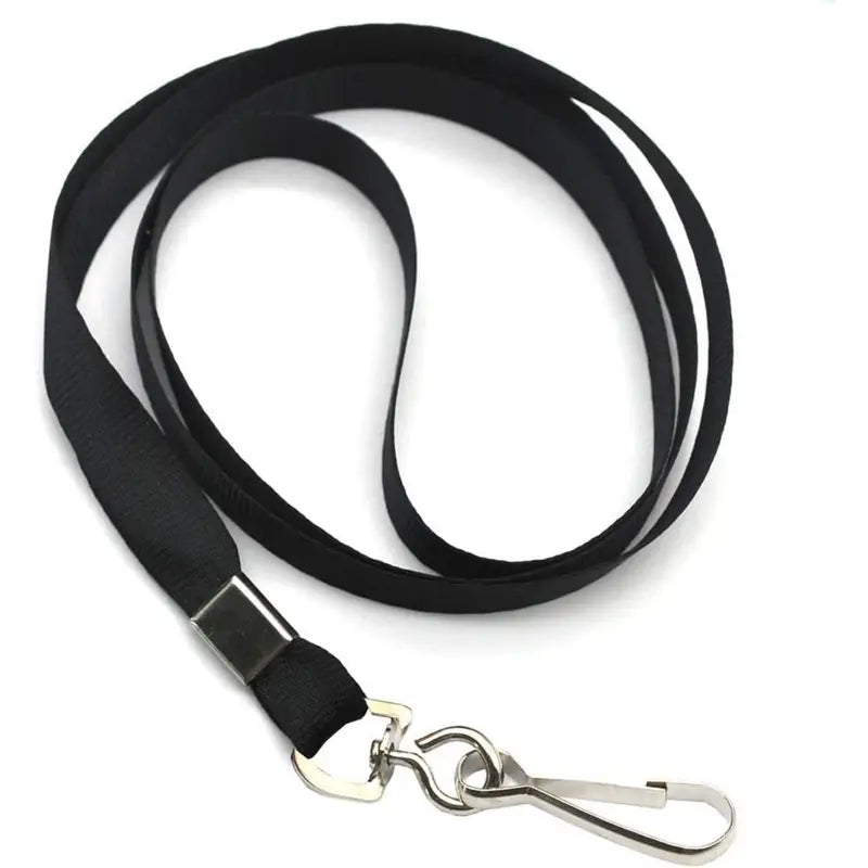 Flat Yellow Lanyard with Swivel Hook Clip for Custom Name Tags and Ids