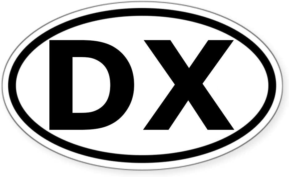 DX 5" x 3" Euro Oval Sticker (Copy)