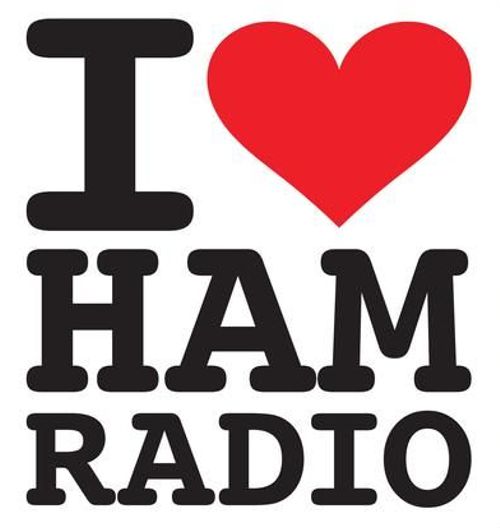 I Heart Ham Radio 3" Sticker
