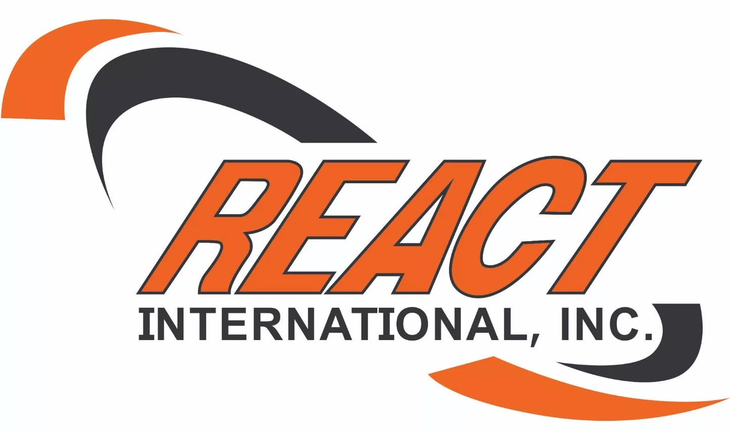 REACT 5-1/8" x 3-1/8" Sticker