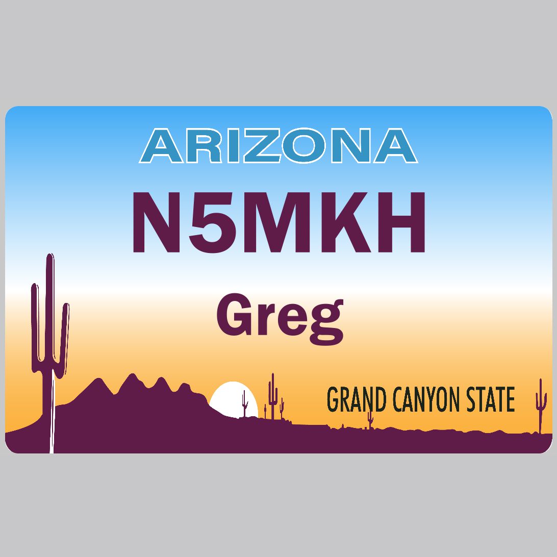 Customized State Name Badge, Arizona