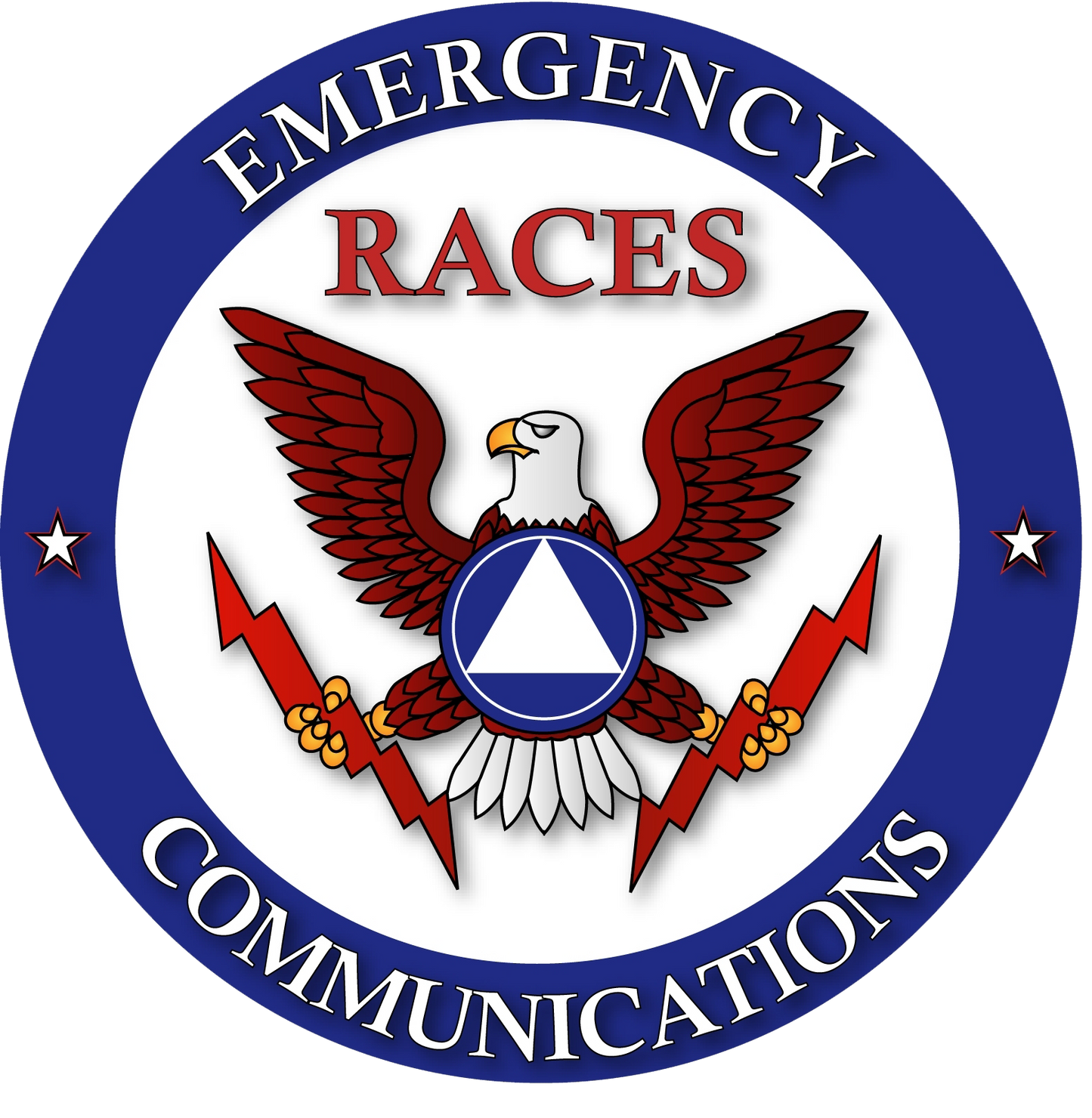 Radio Amateur Civil Emergency Service 3" Round Sticker
