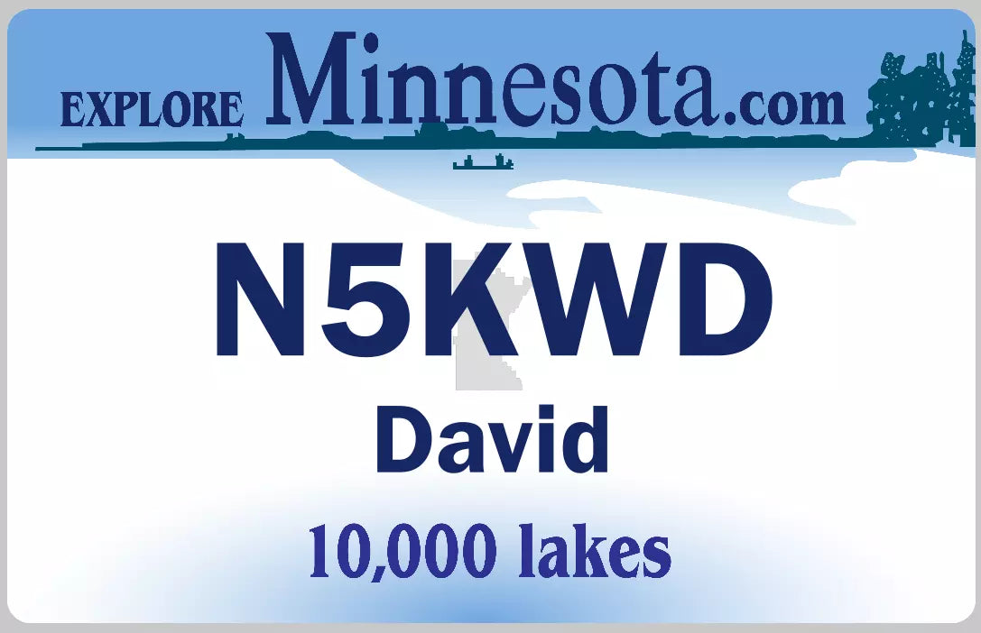 Customized State Name Badge, Minnesota