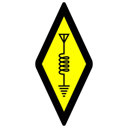 International Amateur Radio Symbol 4" x 2" Sticker