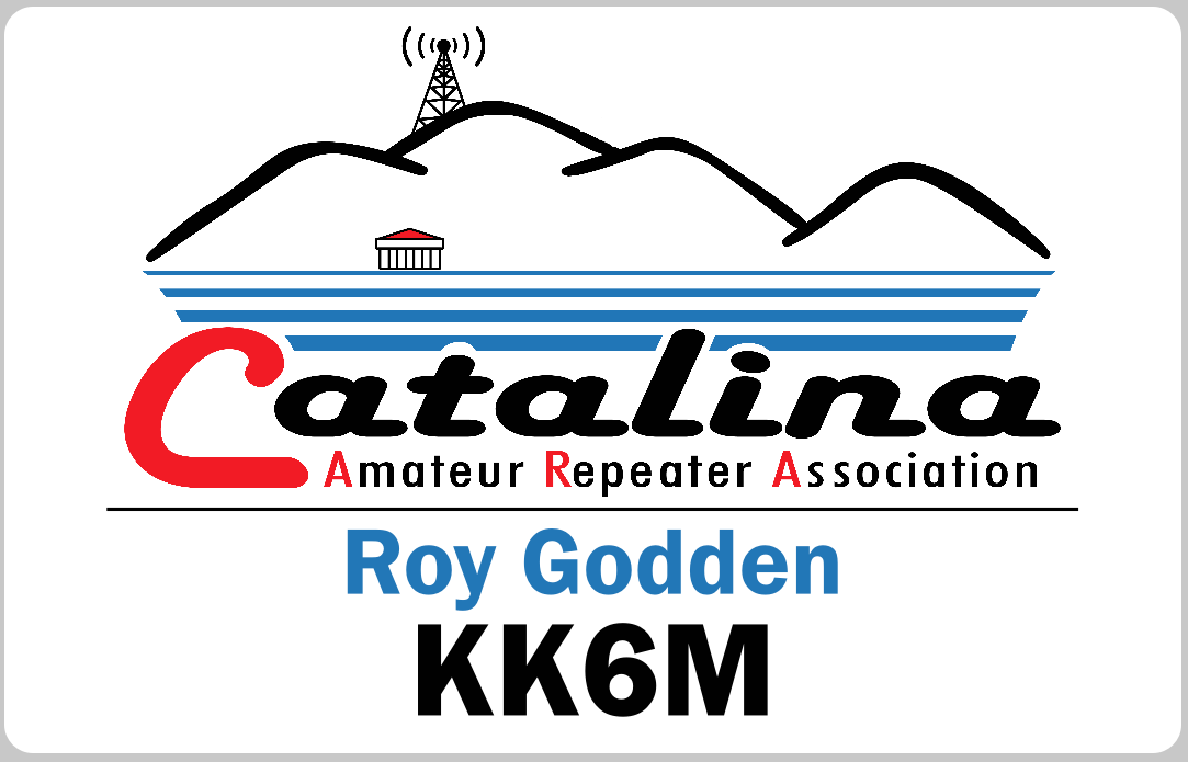 Catalina Amateur Repeater Association (CARA) club badge